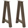  2 db A-alakú étkezőasztal láb 50x(72-73) cm acél