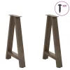  2 db A-alakú étkezőasztal láb 50x(72-73) cm acél