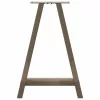  2 db A-alakú étkezőasztal láb 50x(72-73) cm acél