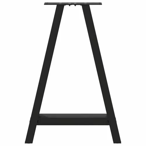  2 db A-alakú étkezőasztal láb fekete 60 x (72-73) cm acél étkezőasztal láb
