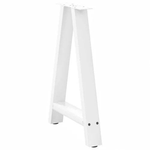  2 db A-alakú étkezőasztal láb fehér 60 x (72-73) cm acél étkezőasztal