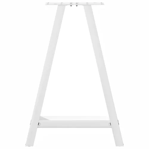  2 db A-alakú étkezőasztal láb fehér 60 x (72-73) cm acél étkezőasztal