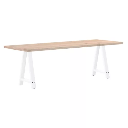  2 db A-alakú étkezőasztal láb fehér 60 x (72-73) cm acél étkezőasztal