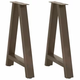  2 db A-alakú étkezőasztal láb 60x(72-73) cm acél