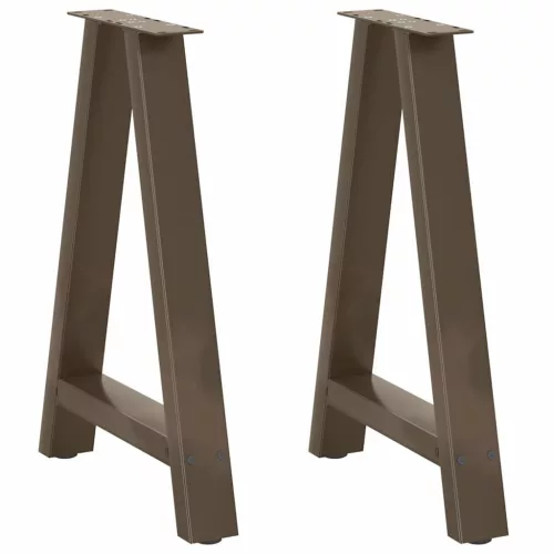  2 db A-alakú étkezőasztal láb 60x(72-73) cm acél
