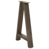  2 db A-alakú étkezőasztal láb 60x(72-73) cm acél