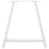  2 db fehér A-alakú étkezőasztal láb 70 x (72-73) cm acél étkezőasztal láb