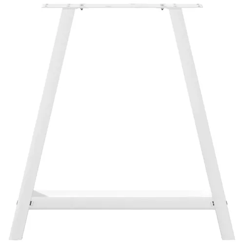  2 db fehér A-alakú étkezőasztal láb 70 x (72-73) cm acél étkezőasztal láb