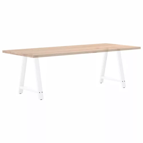  2 db fehér A-alakú étkezőasztal láb 70 x (72-73) cm acél étkezőasztal láb