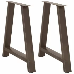  2 db A-alakú étkezőasztal láb 70x(72-73) cm acél