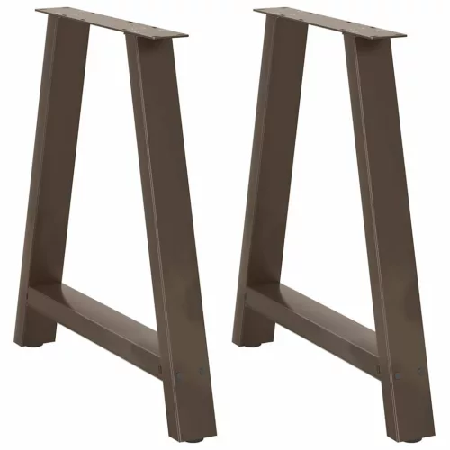  2 db A-alakú étkezőasztal láb 70x(72-73) cm acél