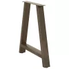  2 db A-alakú étkezőasztal láb 70x(72-73) cm acél