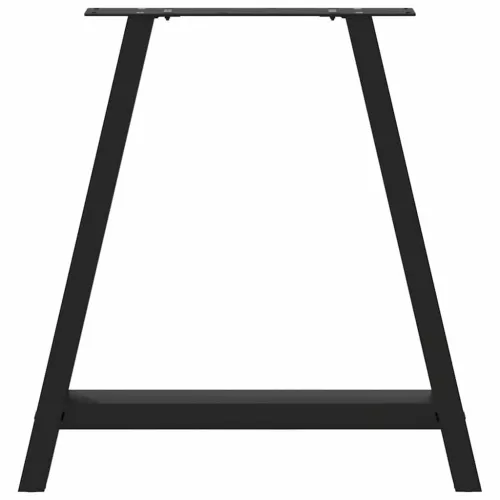  2 db A-alakú étkezőasztal láb fekete 80x(72-73) cm acél étkezőasztal láb