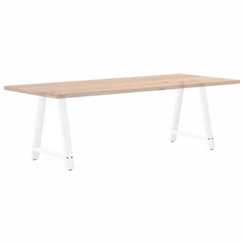  2 db A-alakú étkezőasztal láb fehér 80x(72-73) cm acél étkezőasztal láb