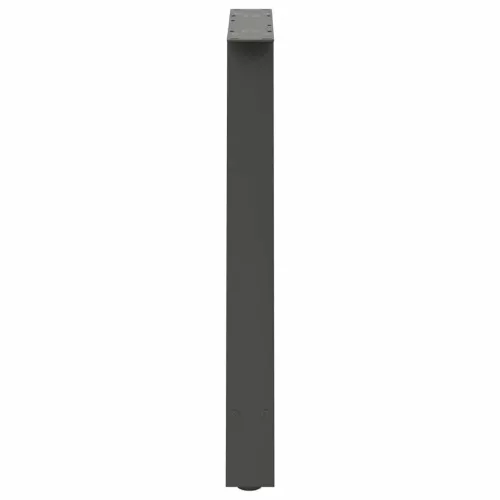  2 db antracitszürke A-alakú acél étkezőasztal láb 80x(72-73) cm