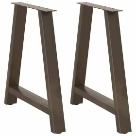   2 db A-alakú étkezőasztal láb 80x(72-73) cm acél étkezőasztal láb