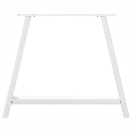  2 db A-alakú étkezőasztal láb fehér 90 x (72-73) cm acél étkezőasztal láb