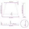  2 db A-alakú étkezőasztal láb fehér 90 x (72-73) cm acél étkezőasztal láb