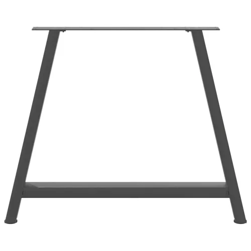  2 db antracitszürke A-alakú étkezőasztal láb 90 x (72-73) cm acél étkezőasztal láb