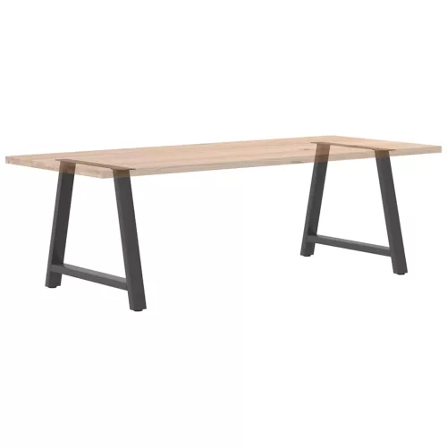 2 db antracitszürke A-alakú étkezőasztal láb 90 x (72-73) cm acél étkezőasztal láb