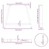  2 db antracitszürke A-alakú étkezőasztal láb 90 x (72-73) cm acél étkezőasztal láb