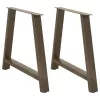  2 db A-alakú étkezőasztal láb 90 x (72-73) cm acél