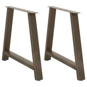  2 db A-alakú étkezőasztal láb 90 x (72-73) cm acél