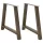  2 db A-alakú étkezőasztal láb 90 x (72-73) cm acél
