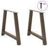  2 db A-alakú étkezőasztal láb 90 x (72-73) cm acél