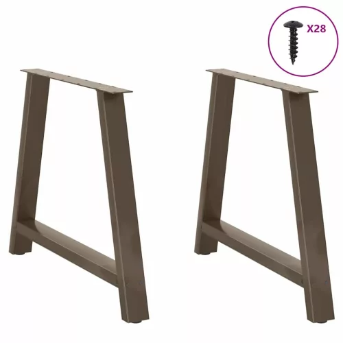  2 db A-alakú étkezőasztal láb 90 x (72-73) cm acél