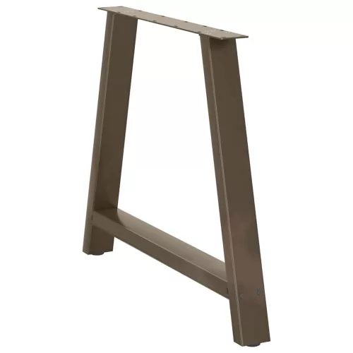  2 db A-alakú étkezőasztal láb 90 x (72-73) cm acél