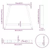  2 db A-alakú étkezőasztal láb 90 x (72-73) cm acél