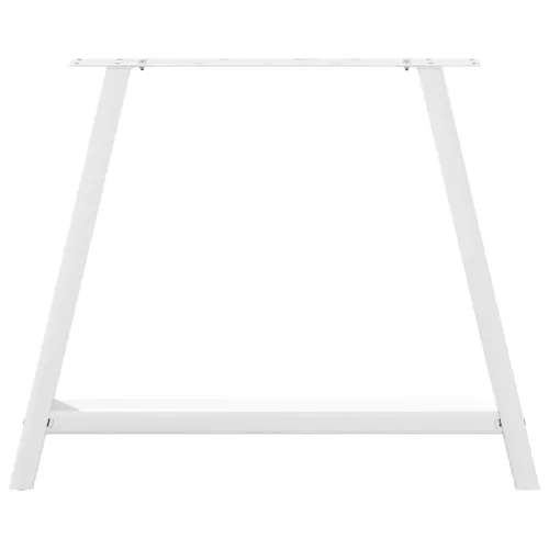  2 db A-alakú étkezőasztal láb fehér 100 x (72-73) cm acél étkezőasztal láb
