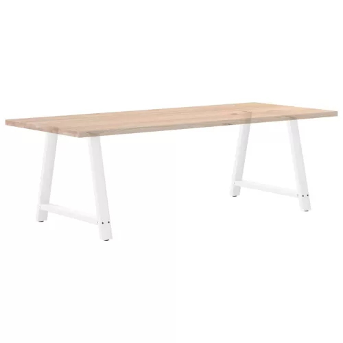  2 db A-alakú étkezőasztal láb fehér 100 x (72-73) cm acél étkezőasztal láb