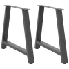  2 db antracitszürke A-alakú étkezőasztal láb 100 x (72-73) cm acél étkezőasztal láb