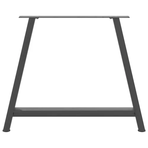  2 db antracitszürke A-alakú étkezőasztal láb 100 x (72-73) cm acél étkezőasztal láb