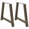  2 db A-alakú étkezőasztal láb 100 x (72-73) cm acél étkezőasztal láb