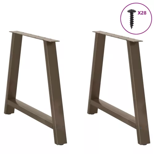  2 db A-alakú étkezőasztal láb 100 x (72-73) cm acél étkezőasztal láb