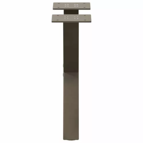  2 db X alakú natúr acél dohányzóasztal láb 30x(30-31) cm