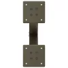  2 db X alakú natúr acél dohányzóasztal láb 30x(30-31) cm