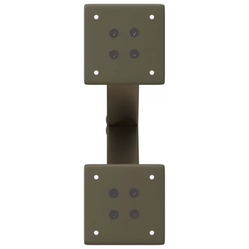  2 db X alakú natúr acél dohányzóasztal láb 30x(30-31) cm