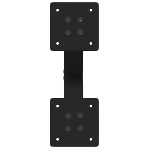  2 db fekete, X alakú acél dohányzóasztal láb 37 x (30-31) cm