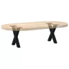  2 db fekete, X alakú acél dohányzóasztal láb 37 x (30-31) cm