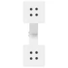  2 db fehér, X alakú acél dohányzóasztal láb 37 x (30-31) cm
