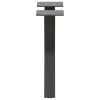  2 db antracitszürke X-alakú acél dohányzóasztal láb 37x(30-31) cm