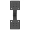  2 db antracitszürke X-alakú acél dohányzóasztal láb 37x(30-31) cm