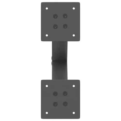  2 db antracitszürke X-alakú acél dohányzóasztal láb 37x(30-31) cm