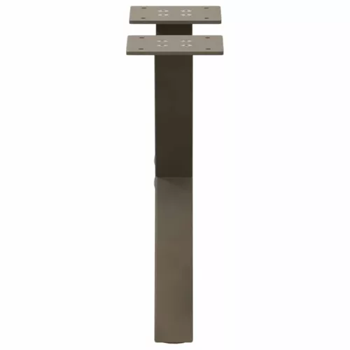  2 db X alakú natúr acél dohányzóasztal láb 37x(30-31) cm