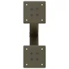  2 db X alakú natúr acél dohányzóasztal láb 37x(30-31) cm