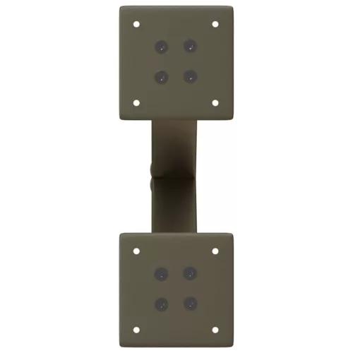  2 db X alakú natúr acél dohányzóasztal láb 37x(30-31) cm